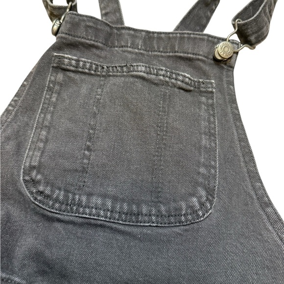 Old Navy Women’s Black Denim Overalls Size 4 Adjustable Straps Pockets - Picture 3 of 10